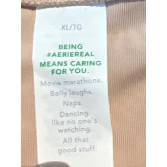 Aerie‎ Womens Cheeky Coquine Bikini Bottoms XL Nude Ribbed Real Good NWT - Picture 3 of 5